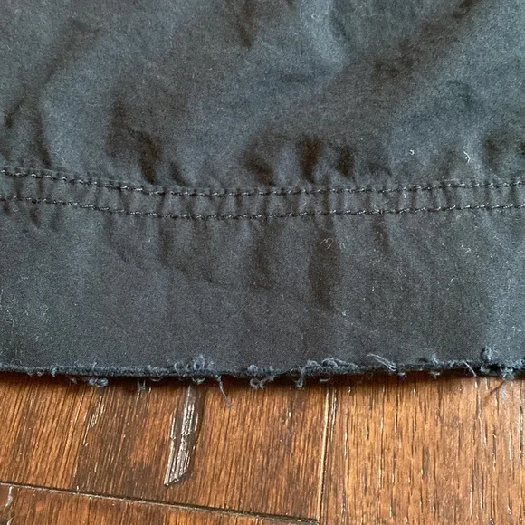Old Navy micro mini cargo skirt black ultra low waist belt loops pockets size 6 - Picture 9 of 9